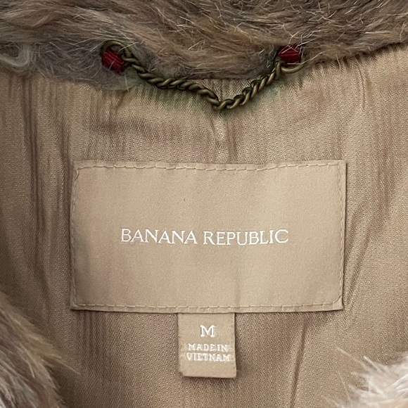 Banana Republic Leopard Animal Spotted Faux Fur Vest (size M) - Picture 3 of 5